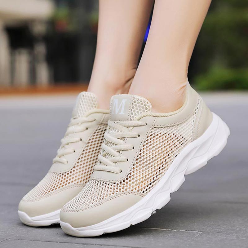 Pilates Yoga Music - Summer Breathable Sneakers Women Mesh Women's