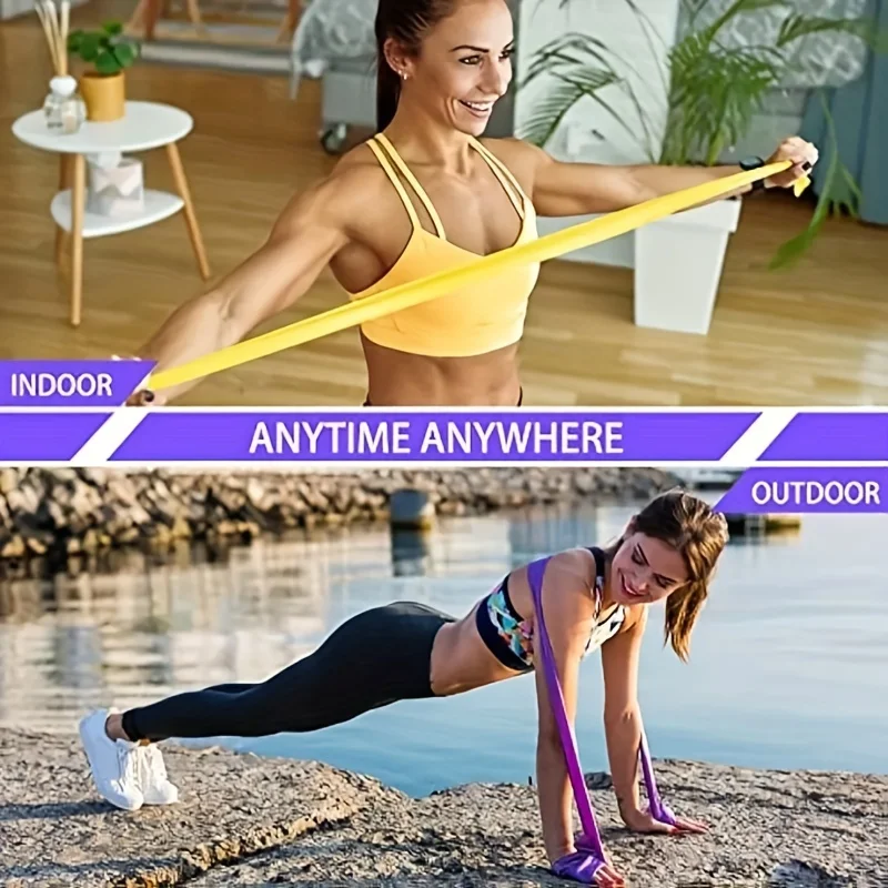 Pilates And Yoga Difference - 4PCS - Yoga resistance bands of