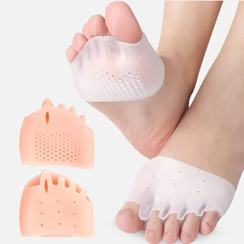 Toe Separator Silicon - Five-hole Honeycomb Metatarsal Pads Toe Separator