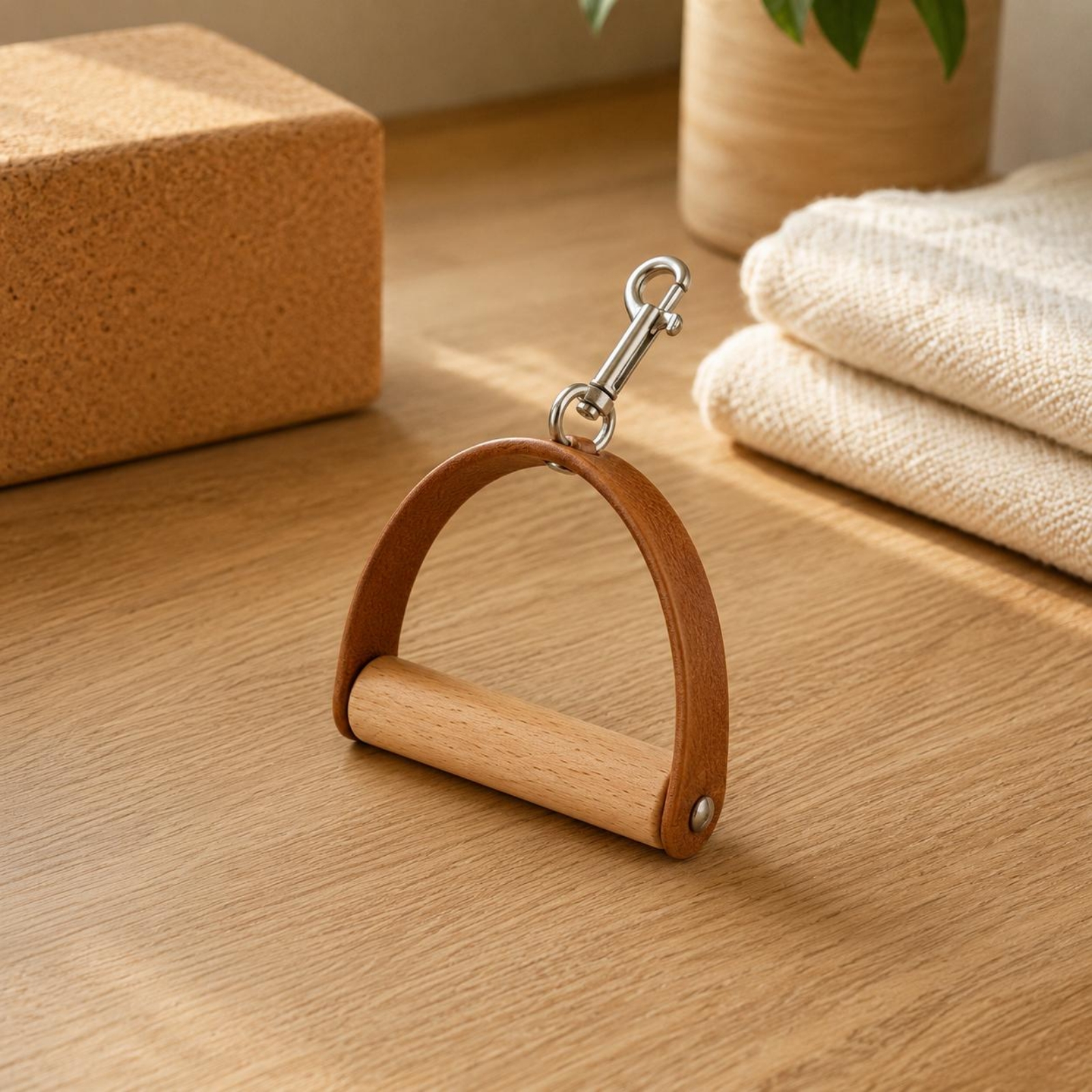2 Pieces Leather Wood Handles  - Pilates & Yoga Wohlfühlen Forchheim incelemesi ve fiyatı