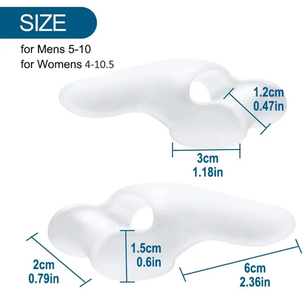 2PCS Silicone Gel Thumb Correc - Toe Separator Silicon incelemesi ve fiyatı