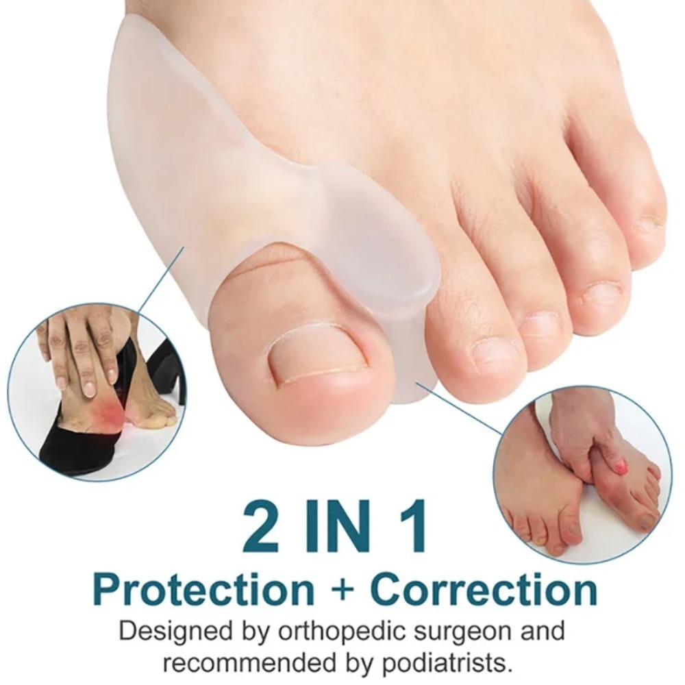 2PCS Silicone Gel Thumb Correc - Toe Separator Silicon incelemesi ve fiyatı