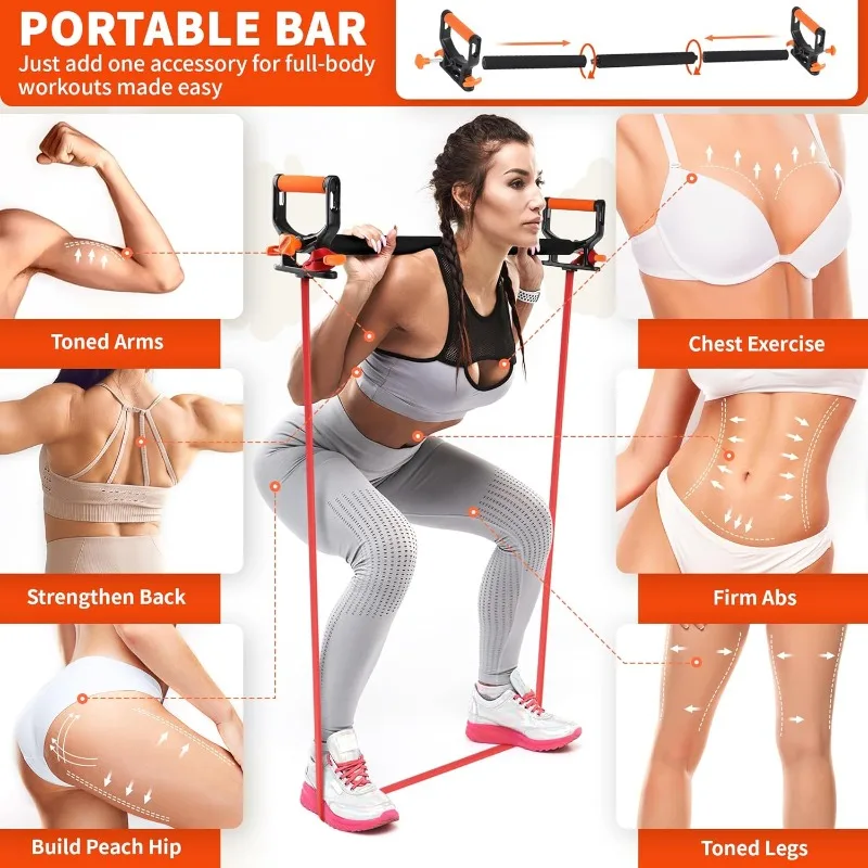 4-Level Resistance Bands Set w - Pilates Yoga Home Workout incelemesi ve fiyatı