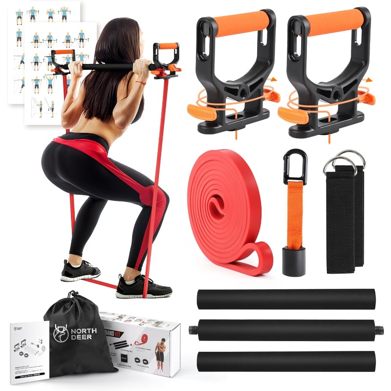 4-Level Resistance Bands Set w - Pilates Yoga Home Workout incelemesi ve fiyatı