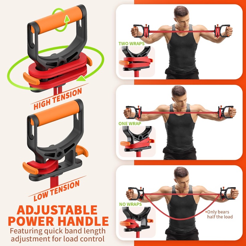 4-Level Resistance Bands Set w - Pilates Yoga Home Workout incelemesi ve fiyatı