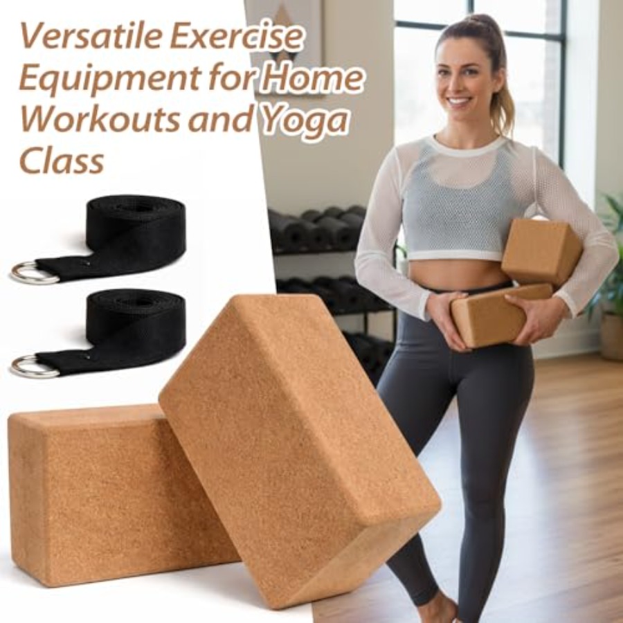 6 Pcs Cork Yoga Blocks with St - Yoga Block Cork incelemesi ve fiyatı