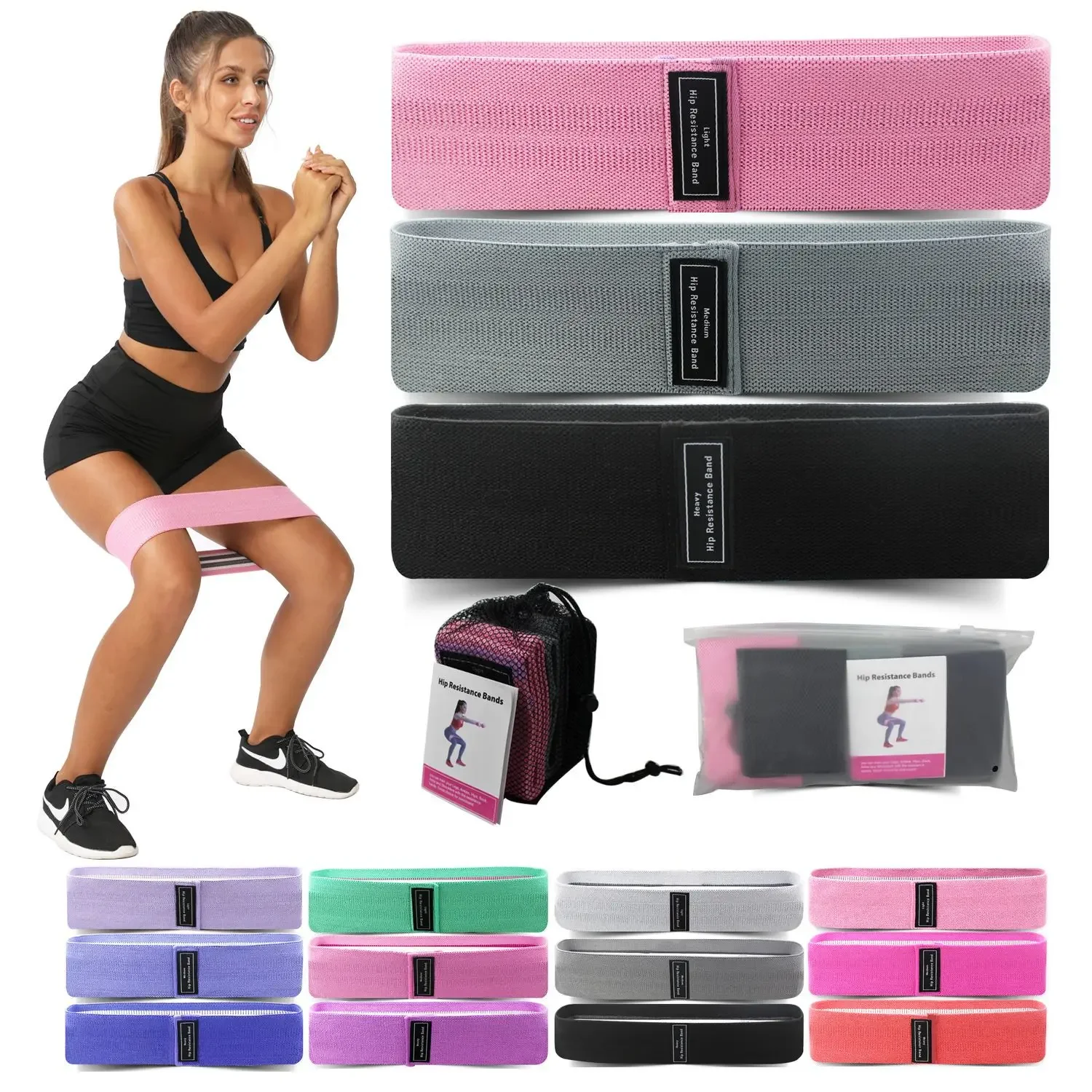 1/2/3PCS Elastic Bands Fitness - Pilates Yoga Home Workout incelemesi ve fiyatı