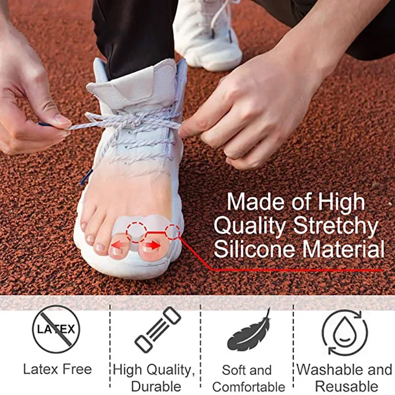 1pair Silicone Two Hole Toe Se - Toe Separator Silicon incelemesi ve fiyatı