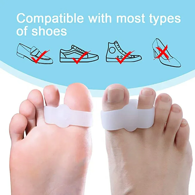 1pair Silicone Two Hole Toe Se - Toe Separator Silicon incelemesi ve fiyatı