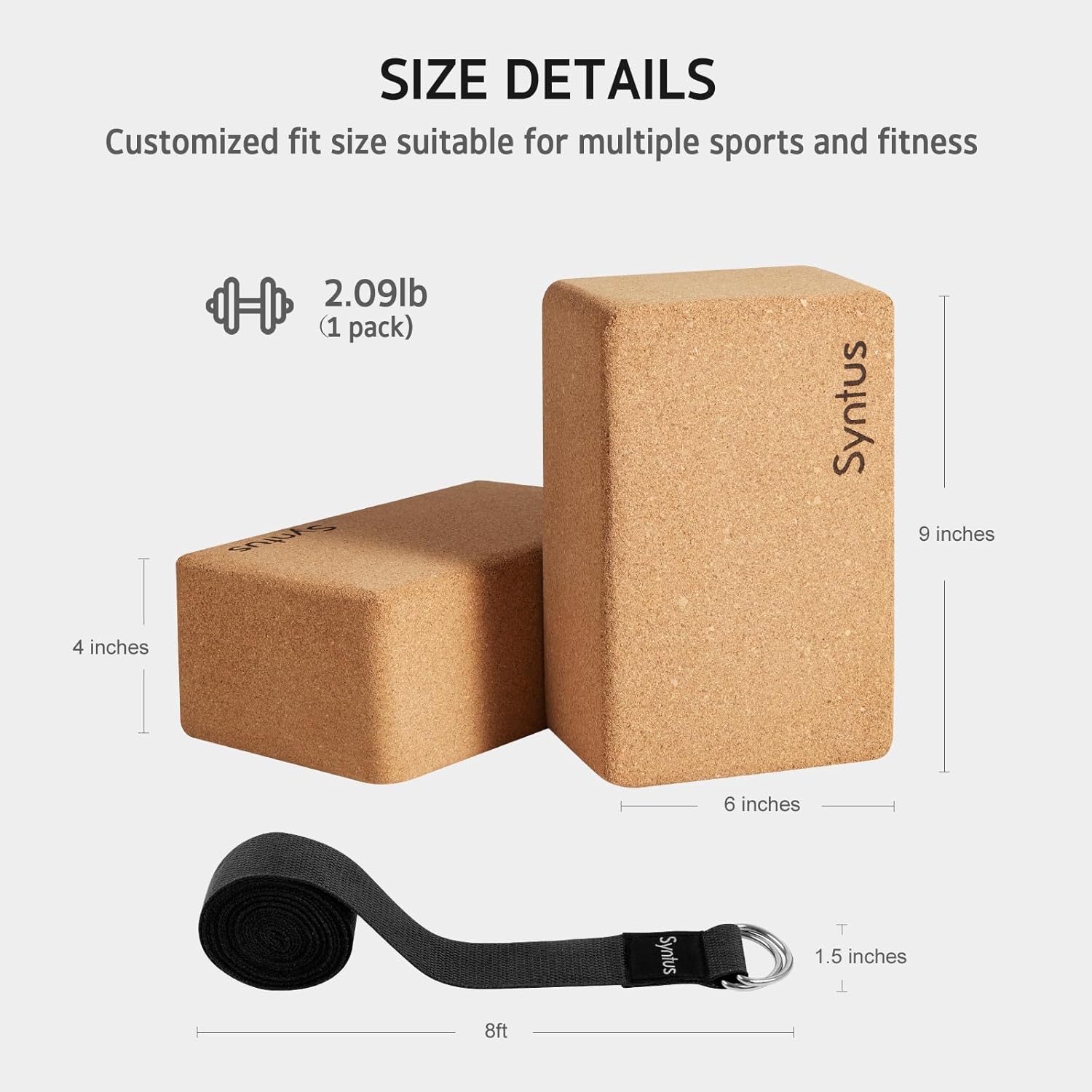 Yoga Block and Strap Set, 2 Co - Yoga Block Cork incelemesi ve fiyatı